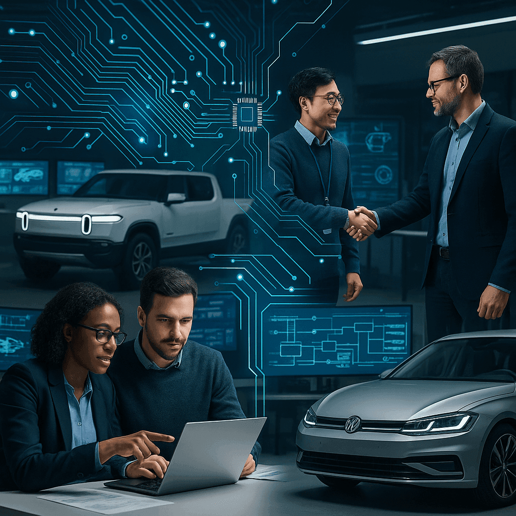 Volkswagen Invests Up To $5 Billion In Rivian, Forms Joint Venture For EV Software