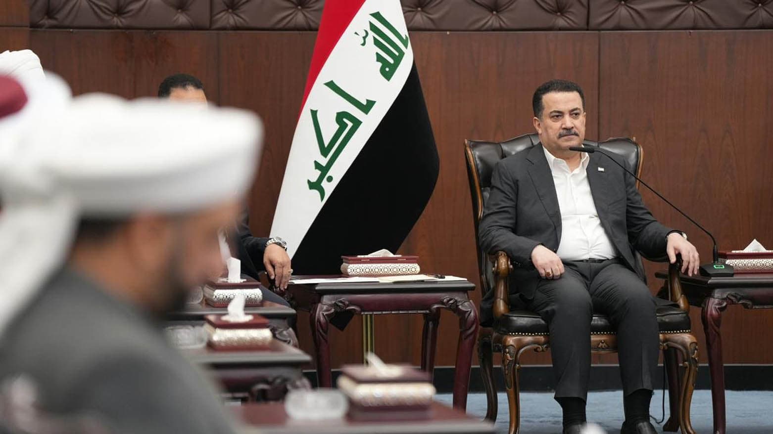 Iraq's Sudani: War decisions rest with state institutions; attacks on embassies risk dangerous consequences.